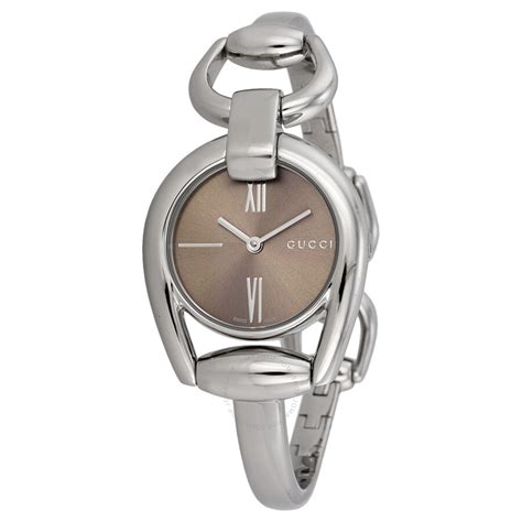 Gucci Horsebit Collection Brown Dial Ladies Watch YA139501